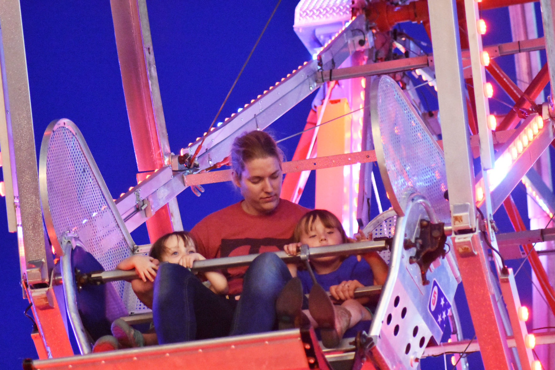 At night at the fair